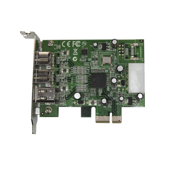 StarTech.com 3-poort 2b 1a Low Profile 1394 PCI Express FireWire Adapterkaart - Afbeelding 2