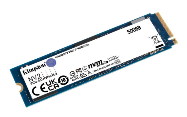 Kingston Technology 500G NV2 M.2 2280 PCIe 4.0 NVMe SSD - Afbeelding 2