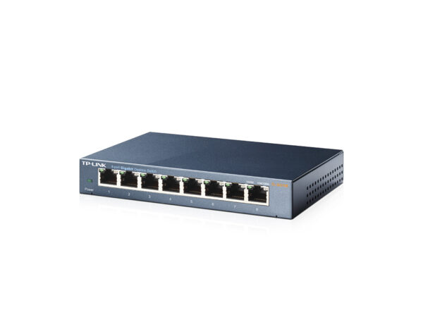 TP-Link TL-SG108 V3.0 Unmanaged Gigabit Ethernet (10/100/1000) Zwart - Afbeelding 4