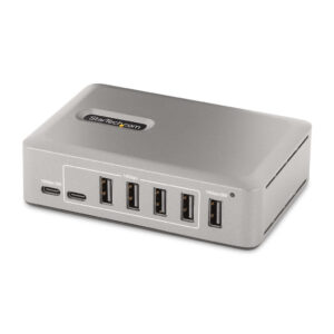 StarTech.com 10-Port USB-C Hub, 8x USB-A + 2x USB-C, Self-Powered met 65W Power Supply, USB 3.1 10Gbps, Desktop/Laptop USB Hub