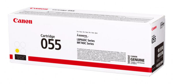 Canon 055 tonercartridge 1 stuk(s) Origineel Geel - Afbeelding 3