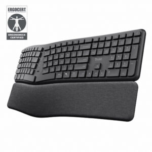 Trust Keyra Draadloos ergonomisch toetsenbord voor meerdere apparaten