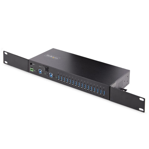 StarTech.com 16-Port Industrial USB 3.0 Hub, 5Gbps, Staal, DIN/Wand/Rack Monteerbaar, ESD Beveiliging, Terminal Block Voeding, - Afbeelding 8