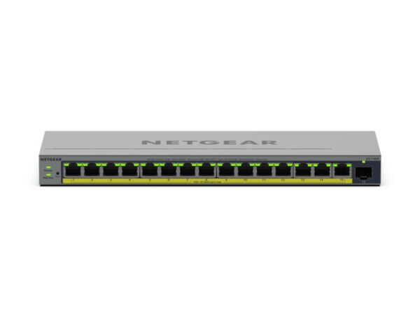 NETGEAR GS116EP Managed L2/L3 Gigabit Ethernet (10/100/1000) Power over Ethernet (PoE) Grijs - Afbeelding 2