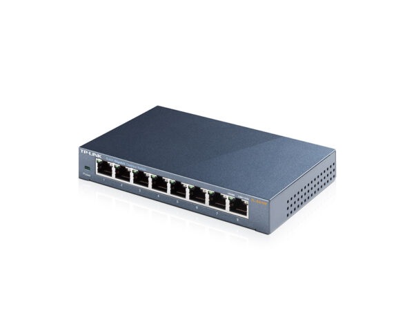 TP-Link TL-SG108 V3.0 Unmanaged Gigabit Ethernet (10/100/1000) Zwart - Afbeelding 3