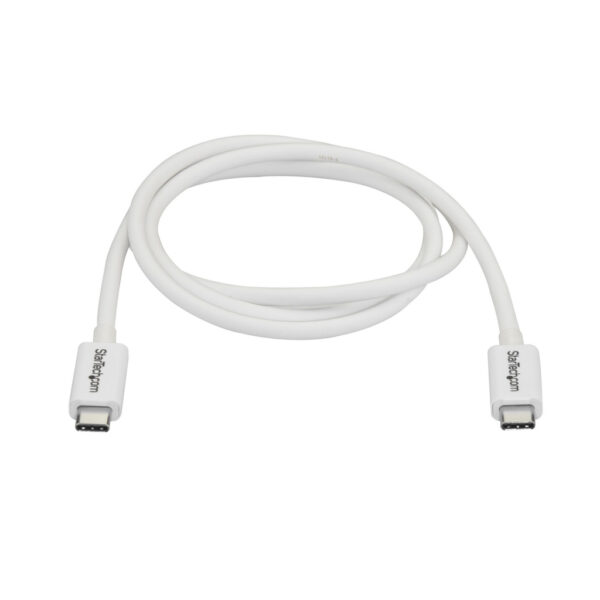 StarTech.com 1m Thunderbolt 3 Kabel, 20Gbps, 100W PD, 4K, Thunderbolt Gecertificeerd, Thunderbolt 4/USB 3.2/DisplayPort Compatib - Afbeelding 2