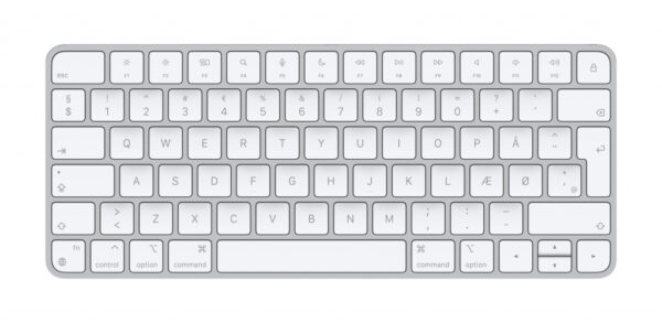 Apple Magic toetsenbord Universeel USB + Bluetooth Deens Aluminium, Wit - Afbeelding 5