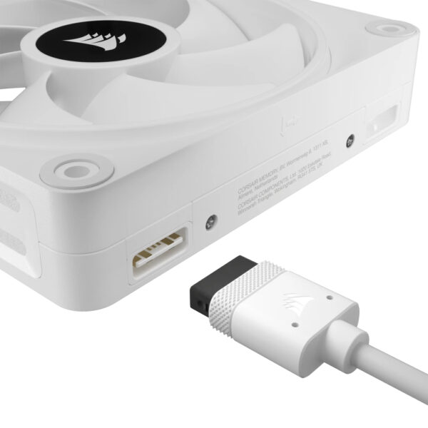 Corsair iCUE LINK QX120 RGB Computer behuizing Ventilator 12 cm Wit 3 stuk(s) - Afbeelding 3