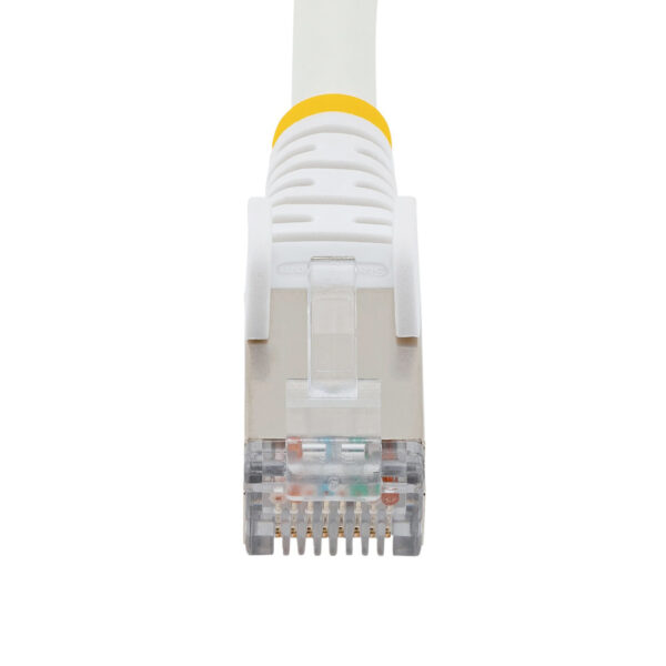 StarTech.com 50cm CAT6a Ethernet Kabel, Wit, Low Smoke Zero Halogen (LSZH), 10GbE 500MHz 100W PoE++ Snagless RJ-45 S/FTP Netwer - Afbeelding 4