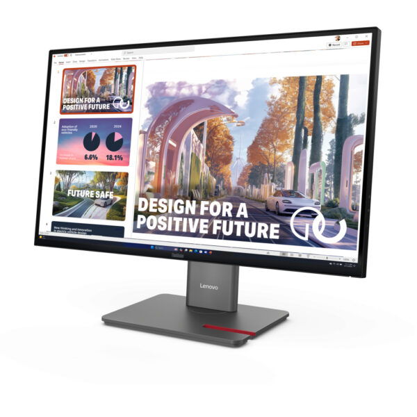 Lenovo ThinkVision P27QD-40 LED display 68,6 cm (27") 2560 x 1440 Pixels Wide Quad HD Zwart - Afbeelding 2