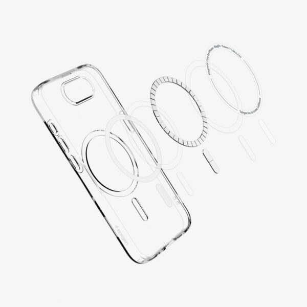 Spigen Liquid Crystal (MagFit) mobiele telefoon behuizingen 15,5 cm (6.1") Hoes Transparant, Wit - Afbeelding 3
