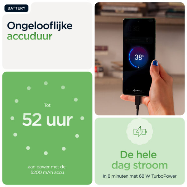 Motorola edge 60 16,9 cm (6.67") Dual SIM Android 15 5G USB Type-C 12 GB 512 GB 5200 mAh Groen - Afbeelding 19