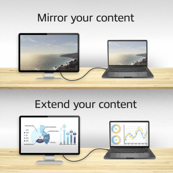 ACT USB-C naar DisplayPort kabel 2 meter - Afbeelding 6