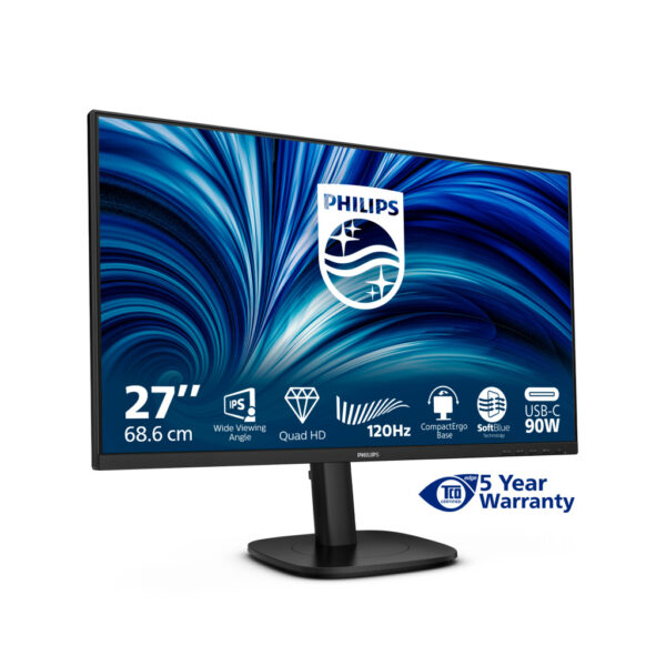 Philips 3000 series 27B2U3601/00 computer monitor 68,6 cm (27") 2560 x 1440 Pixels Quad HD LCD Zwart - Afbeelding 12