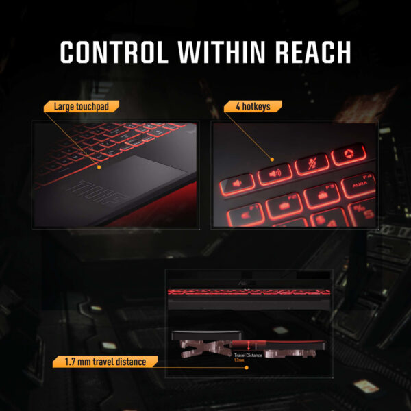 ASUS TUF Gaming A16 FA607PV-RL129W AMD Ryzen™ 9 7940HX Laptop 40,6 cm (16") WUXGA 16 GB DDR5-SDRAM 512 GB SSD NVIDIA GeForce RTX - Afbeelding 22