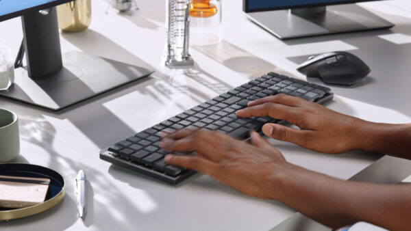 Logitech 920-010748 toetsenbord Kantoor RF-draadloos + Bluetooth QWERTZ Duits Grafiet - Afbeelding 4