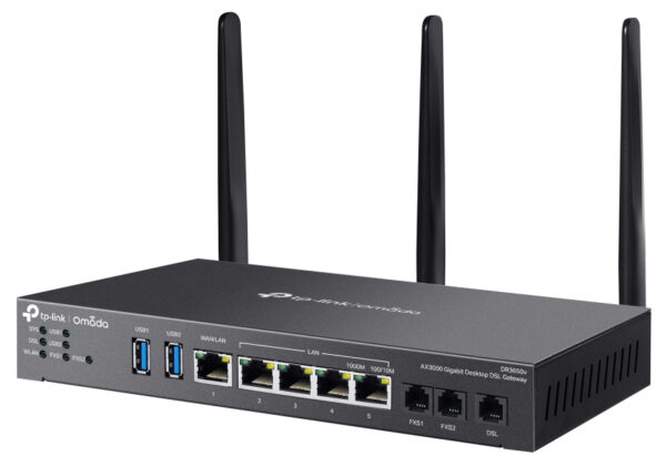 TP-Link Omada DR3220v-4G draadloze router Gigabit Ethernet Dual-band (2.4 GHz / 5 GHz) Zwart - Afbeelding 3