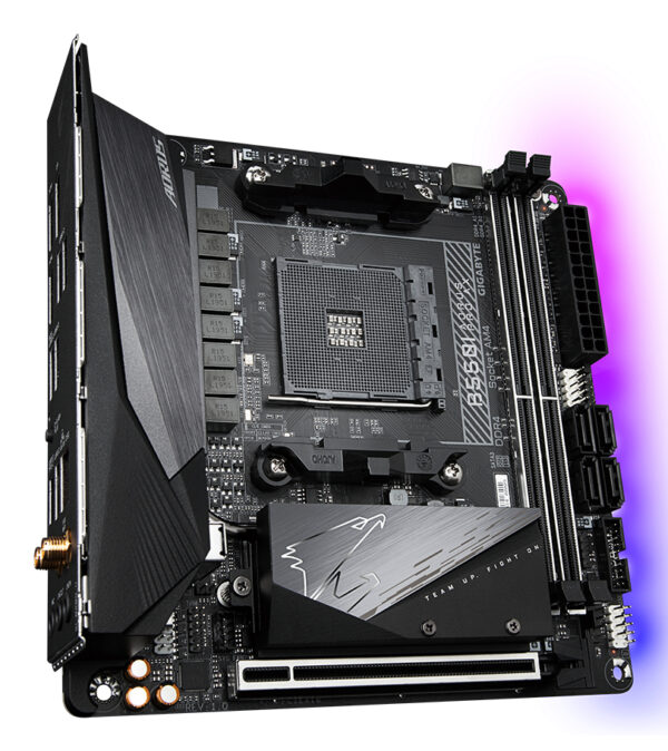 GIGABYTE B550I AORUS PRO AX moederbord AMD B550 Socket AM4 mini ITX - Afbeelding 3