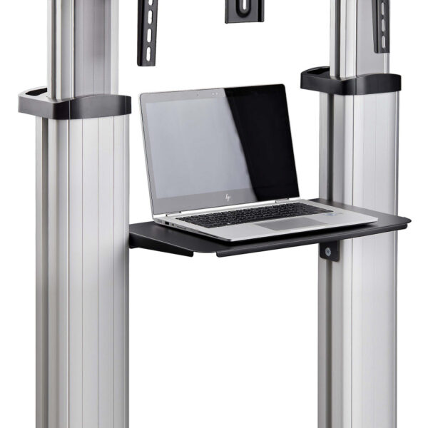 StarTech.com Verrijdbare TV Standaard op Wielen voor 60-100inch Flat Screens tot 100kg, In Hoogte Verstelbaar via Krukas, Mobiel - Afbeelding 10