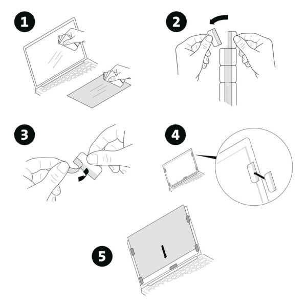 Kensington Privacy filter - 2-weg verwijderbaar voor 32" monitors 21:9 - Afbeelding 6
