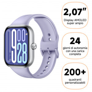 Xiaomi Watch 5 5,26 cm (2.07") AMOLED 47.5 mm Digitaal 432 x 514 Pixels Touchscreen Paars