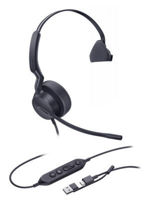 Yealink Mono Teams-headset met USB-C/A-aansluiting
