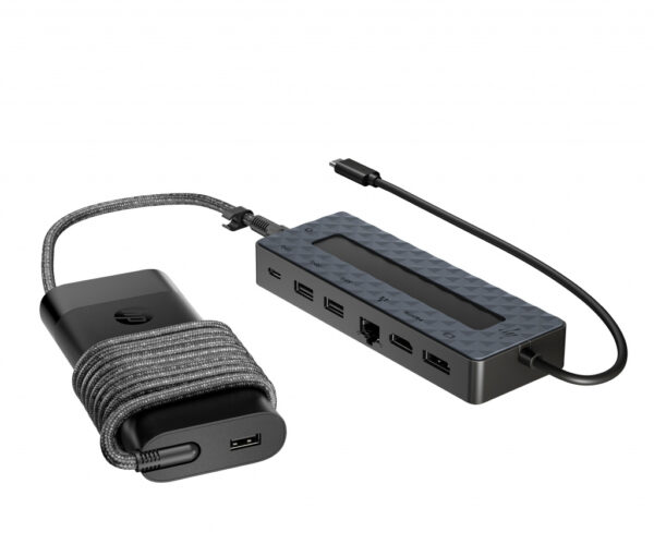 HP Universal USB-C-hub- en laptopladercombinatie - Afbeelding 4
