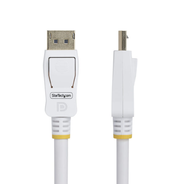 StarTech.com 3m VESA Gecertificeerde DisplayPort 1.2 Kabel, Wit, 4K 60Hz, 21.6Gbps, Vergrendelbare DP Connectors, DP 1.2, Displa - Afbeelding 2
