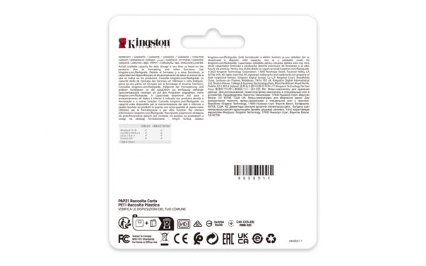 Kingston Technology DataTraveler 256GB 220MB/s Metal USB 3.2 Gen 1 SE9 G3 - Afbeelding 6