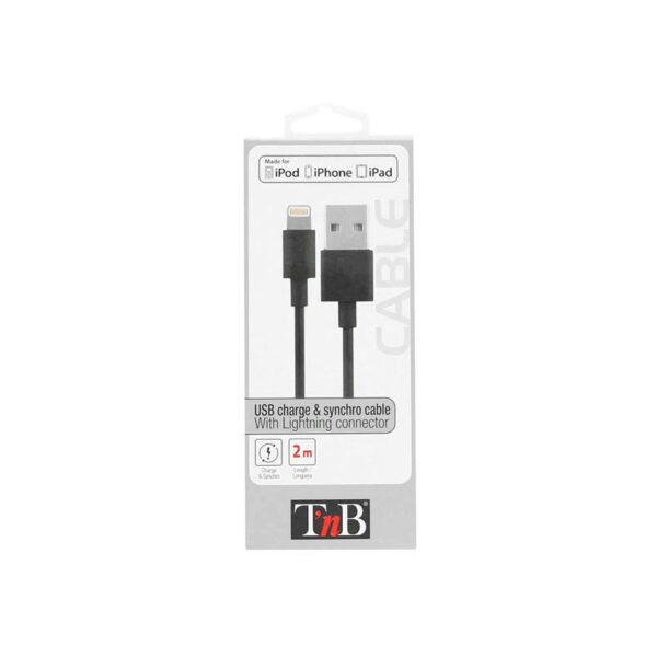 T'nB CIIPLIGHT4BK Lightning-kabel - Afbeelding 2