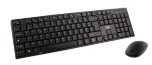 T'nB KBSCBK2 toetsenbord Inclusief muis Thuis RF draadloos + USB AZERTY Zwart