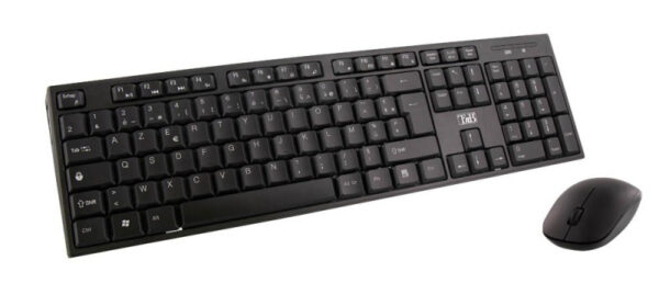 T'nB KBSCBK2 toetsenbord Inclusief muis Thuis RF draadloos + USB AZERTY Zwart