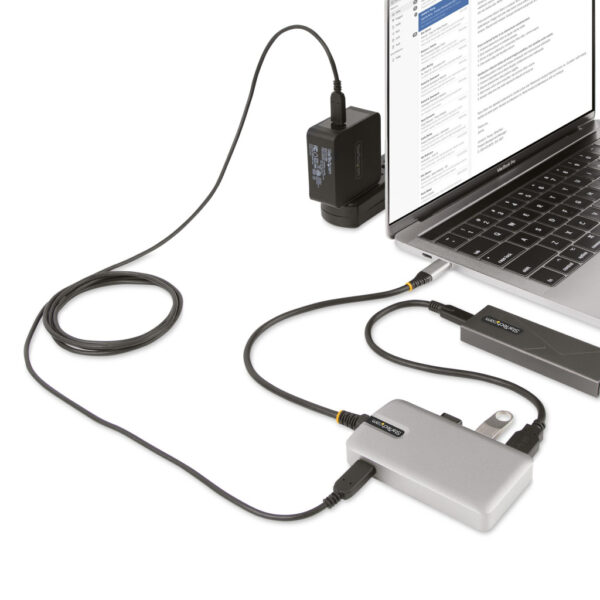StarTech.com 4-Port USB-C Hub met USB-C DP Alt Mode Video Output 4K 60Hz, 3x USB-A, 1x USB Type-C, 100W Power Delivery Pass-Thro - Afbeelding 9
