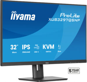 iiyama ProLite XUB3297QSNP-B1 computer monitor 81,3 cm (32") 2560 x 1440 Pixels 4K Ultra HD LED Zwart