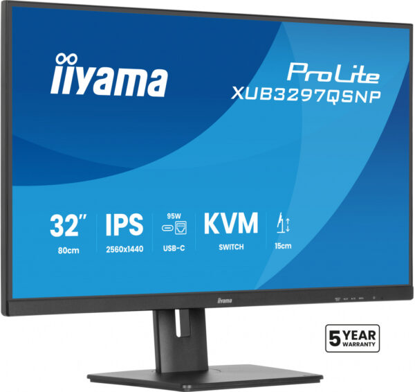 iiyama ProLite XUB3297QSNP-B1 computer monitor 81,3 cm (32") 2560 x 1440 Pixels 4K Ultra HD LED Zwart - Afbeelding 10