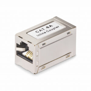 StarTech.com Shielded RJ45 Koppelstuk, Inline Cat6a Coupler, Female naar Female (F/F) T568B Connector, Shielded Ethernet Kabel V
