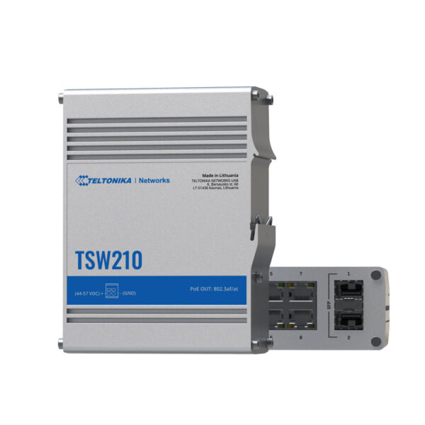 Teltonika TSW210 netwerk-switch Unmanaged Gigabit Ethernet (10/100/1000) Aluminium - Afbeelding 6