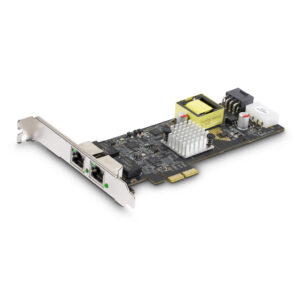 StarTech.com 2-Port 2.5Gbps NBASE-T PoE Netwerkkaart, Dual Intel I225-V, 802.3af/at PoE+ Multi-Gigabit NIC, PCI Express Server L