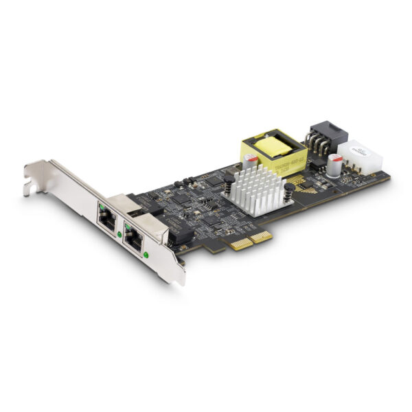 StarTech.com 2-Port 2.5Gbps NBASE-T PoE Netwerkkaart, Dual Intel I225-V, 802.3af/at PoE+ Multi-Gigabit NIC, PCI Express Server L