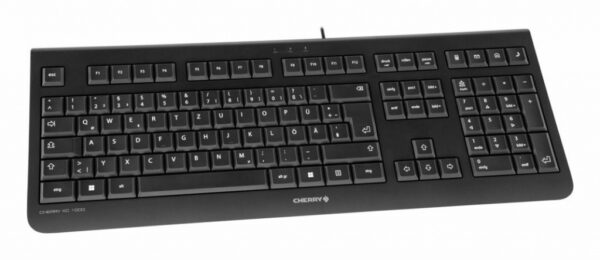 CHERRY KC 1000 toetsenbord Universeel USB AZERTY Belgisch Zwart - Afbeelding 3