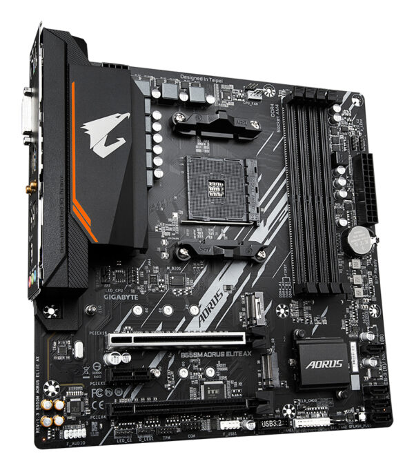 GIGABYTE B550M AORUS ELITE AX moederbord AMD B550 Socket AM4 micro ATX - Afbeelding 3