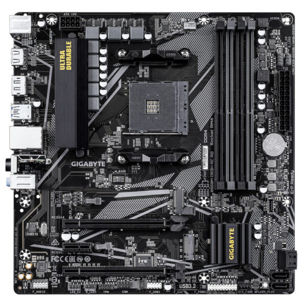 GIGABYTE B550M DS3H AC R2 moederbord AMD B550 Socket AM4 micro ATX - Afbeelding 2