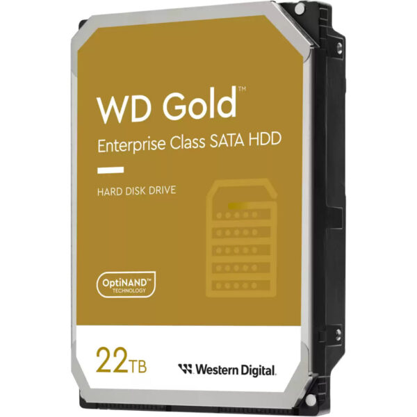 Western Digital Gold interne harde schijf 22 TB 7200 RPM 512 MB 3.5" SATA III