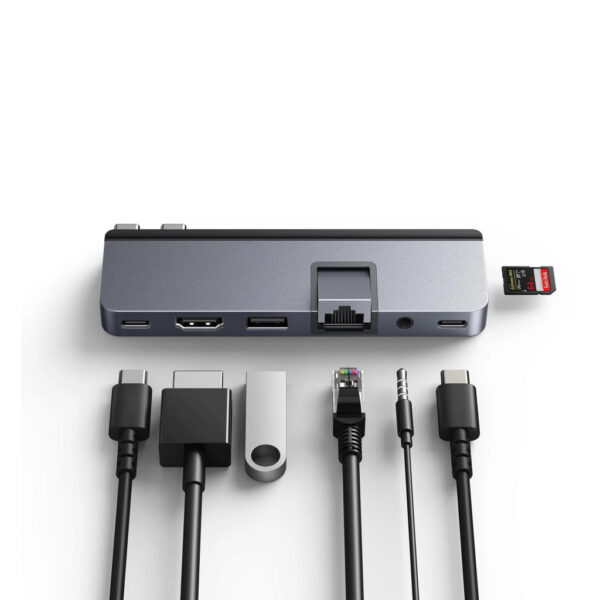 HYPER HD575-GRY-GL interface hub USB 3.2 Gen 1 (3.1 Gen 1) Type-C 5000 Mbit/s Grijs - Afbeelding 5