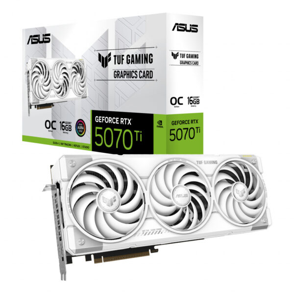 ASUS TUF Gaming TUF-RTX5070TI-O16G-WHITE-GAMING NVIDIA GeForce RTX 5070 Ti 16 GB GDDR7 - Afbeelding 9