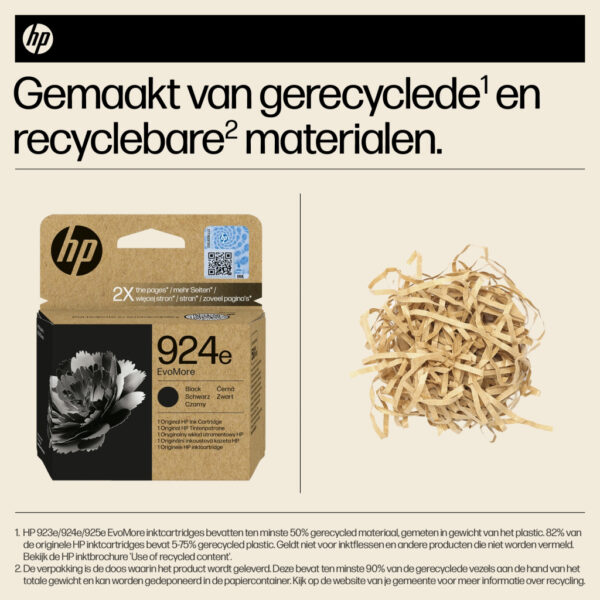 HP 924e EvoMore originele zwarte inktcartridge - Afbeelding 3