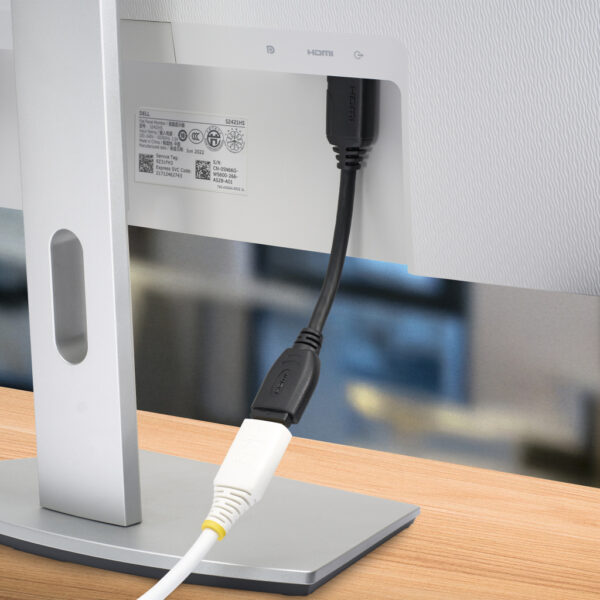StarTech.com 15 cm High Speed HDMI port saver kabel 4K 60Hz - Afbeelding 7