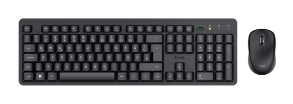 Trust TKM-360 toetsenbord Inclusief muis Kantoor RF Draadloos QWERTY Amerikaans Engels Zwart - Afbeelding 4