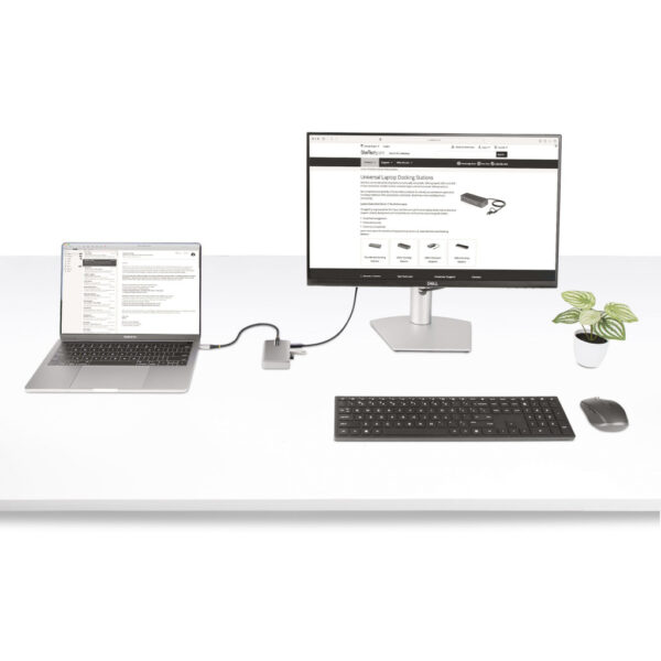 StarTech.com 4-Port USB-C Hub met USB-C DP Alt Mode Video Output 4K 60Hz, 3x USB-A, 1x USB Type-C, 100W Power Delivery Pass-Thro - Afbeelding 7