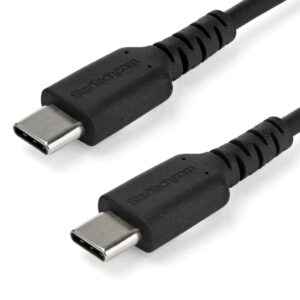 StarTech.com 1m USB-C Laadkabel, Robuuste Fast Charge & Sync Type C Kabel, 60W (3A) PD, USB 2.0, TPE Mantel en Aramidevezels - Z
